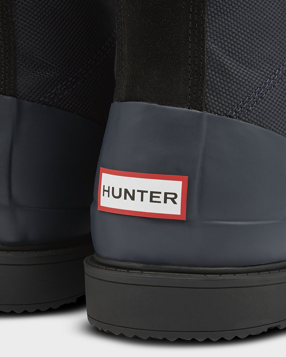 Hunter Original Insulated Commando Boots - For Sale Cheap Mens Navy/Black - BUNRMI079